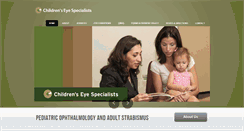 Desktop Screenshot of childrenseyespecialists.com