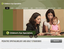 Tablet Screenshot of childrenseyespecialists.com